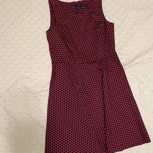 Honey Comb dress Red and Navy